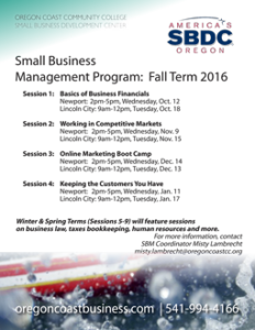 Small Business Management Program Flyer