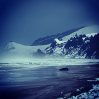Cascade Head with Snow Photo