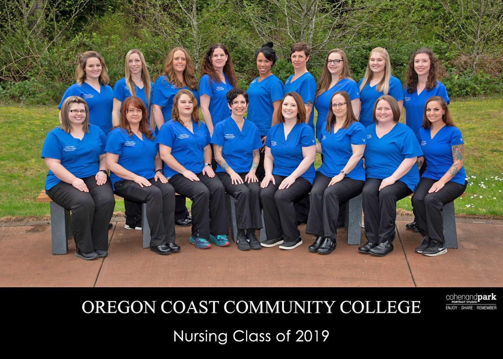 2019-Nursing-Student-Group-Photo - Oregon Coast Community College