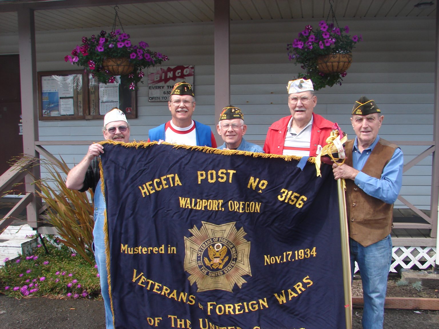 Photo of VFW Officers Ron Urban, Ron Anderson and Bill Grimm Oregon