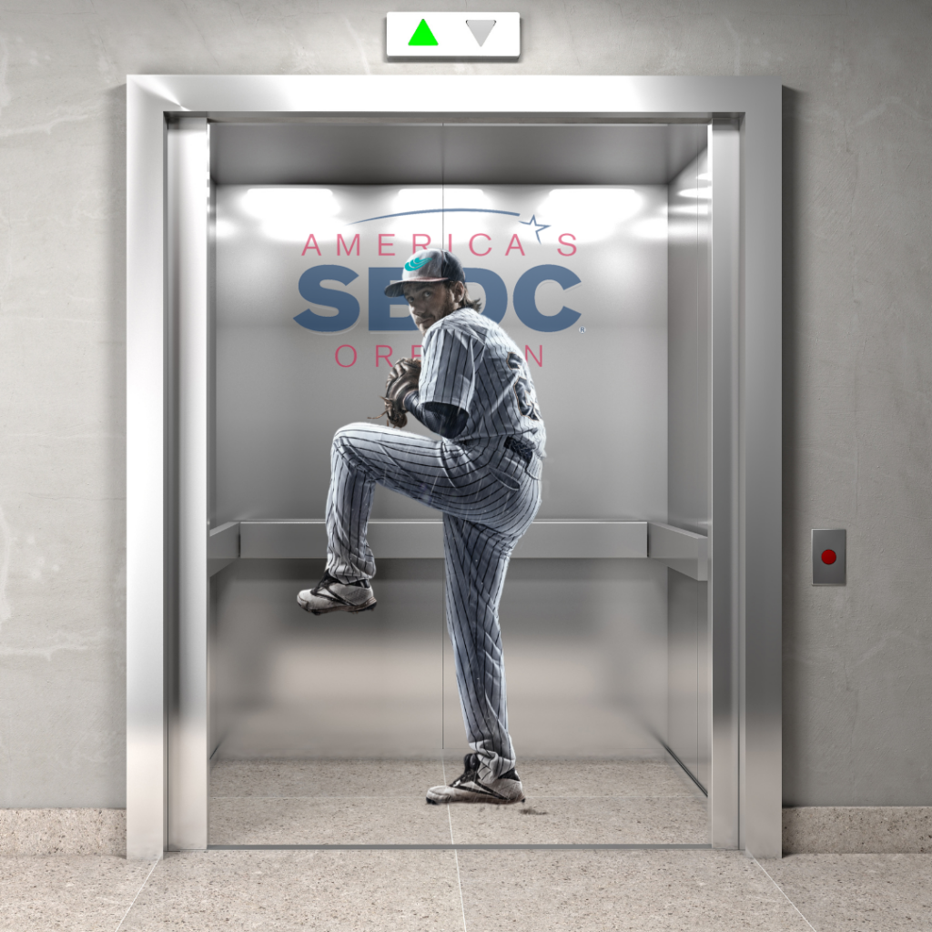 Pitcher in Elevator
