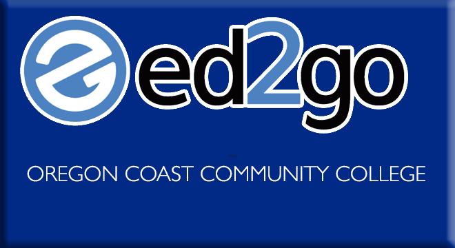 Logo of Ed2Go in a Blue Box