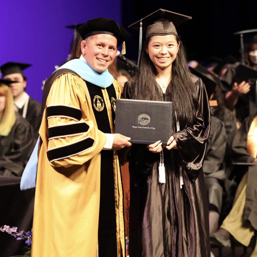 Student at Commencement