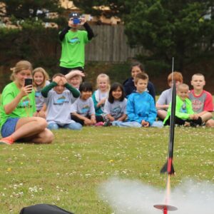 Children with Rocket at OCCC