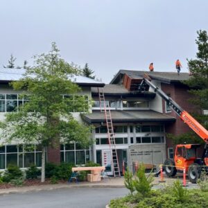 Roof Construction at North Center in Lincoln City