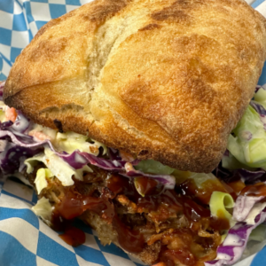 Pulled pork sandwich