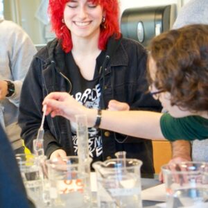 students in lab