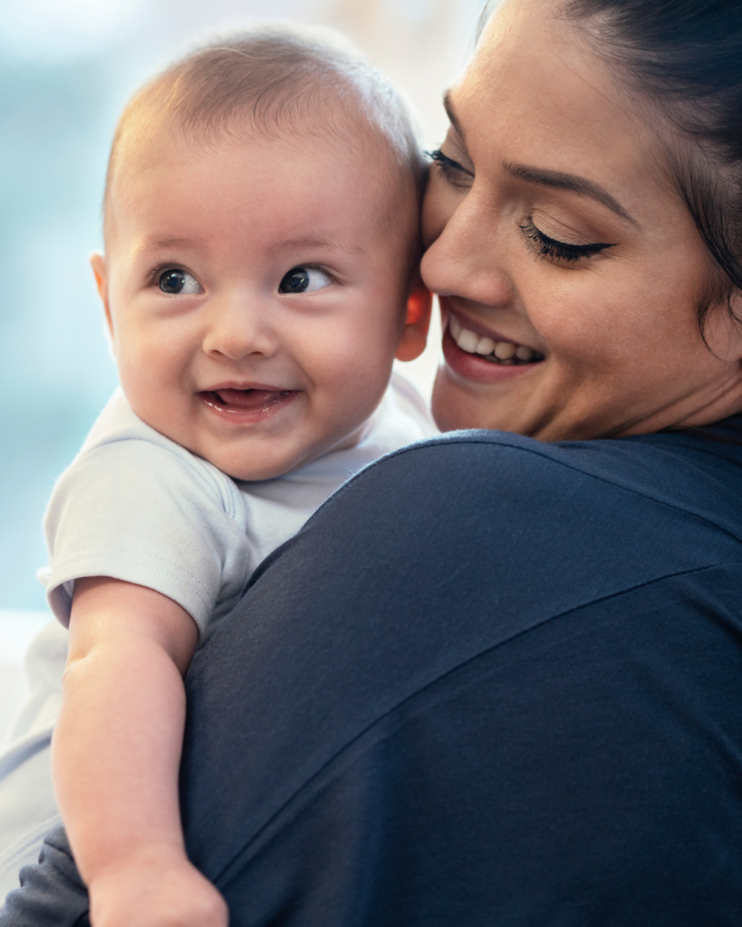 Woman and baby